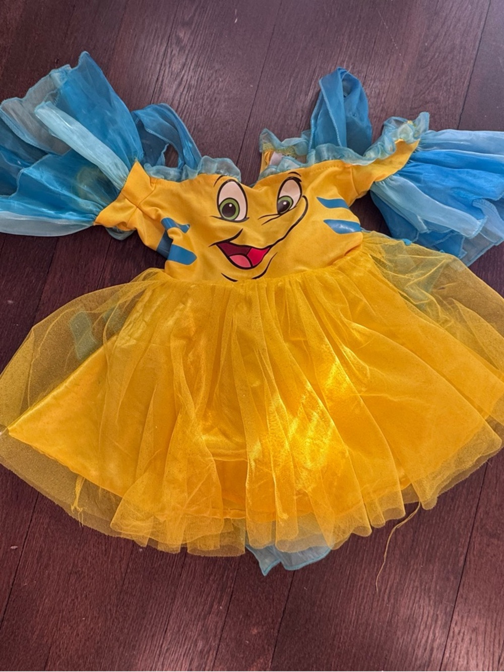 Disney Little Mermaid’s Flounder Girls Costume dress - XS
